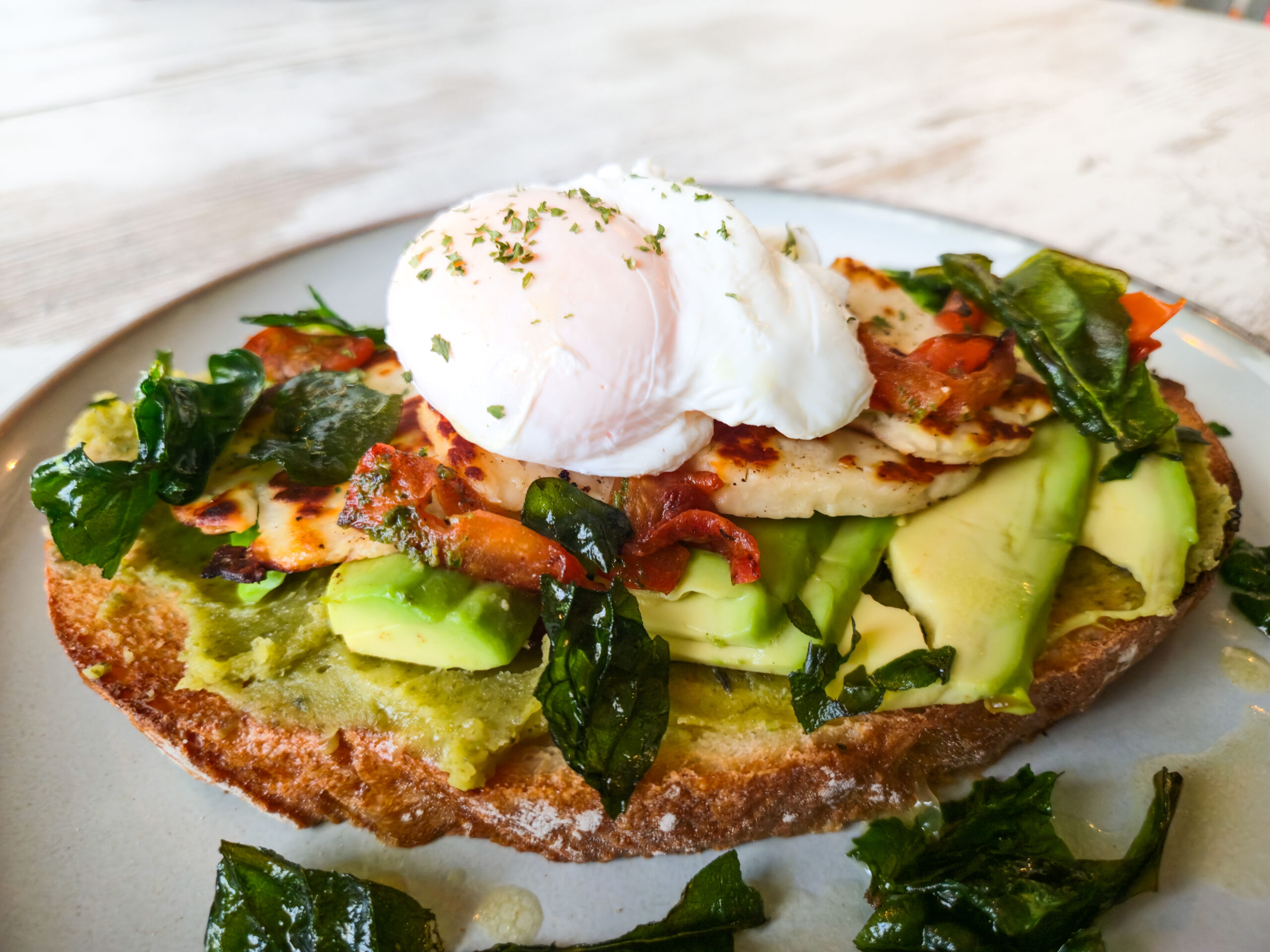 Halloumi-Pesto-Toast